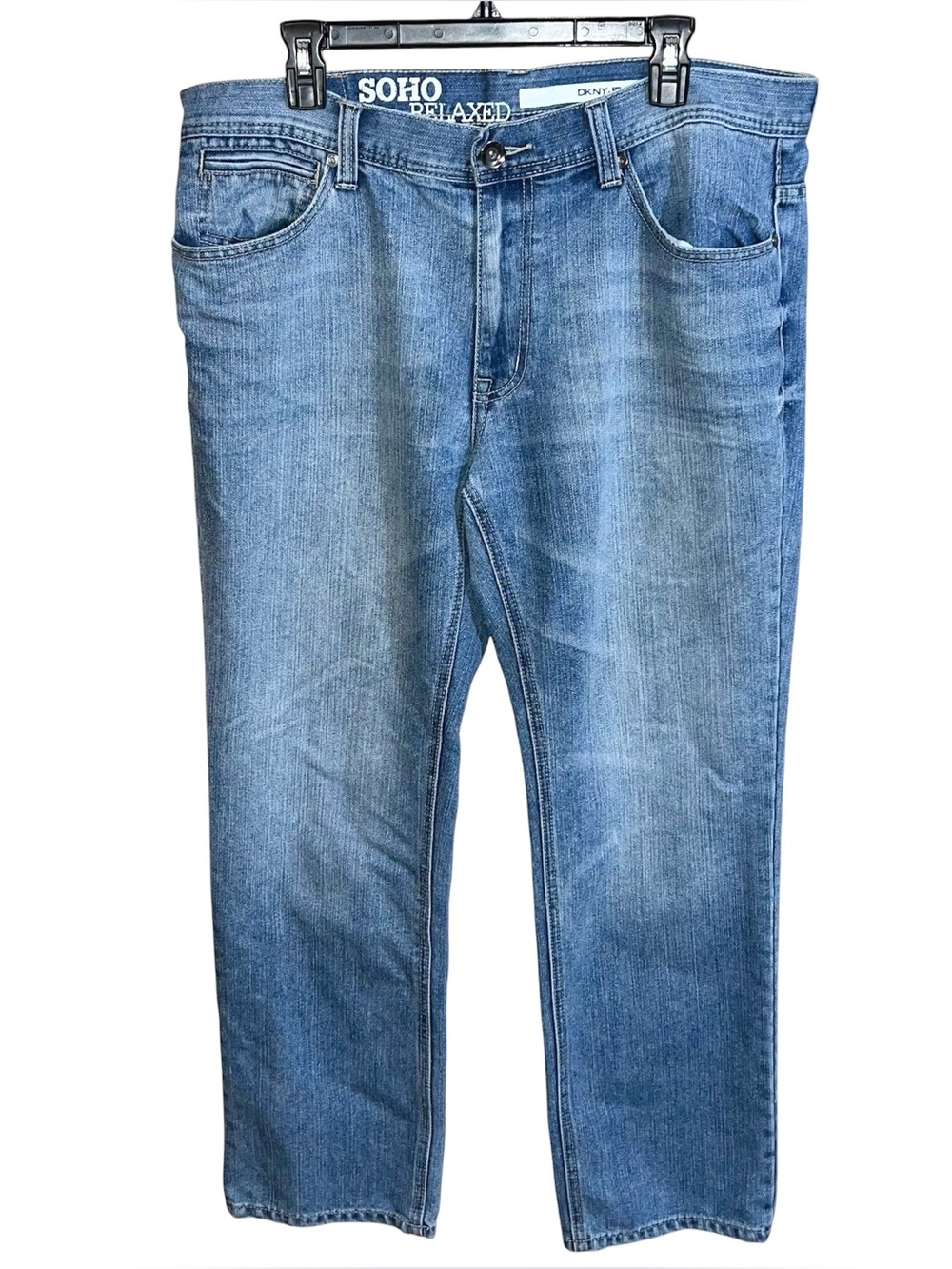 DKNY SOHO Relaxed Jeans Men’s 36x30 Blue Medium Wash